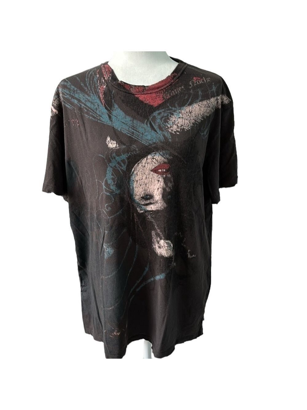 Monarchy Los Angeles Vintage Distressed Men T Shirt Size XXL